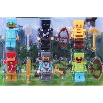 اکشن فیگور لگو مدل ماینکرافت مجموعه 6 عددی MINECRAFT _اکشن فیگور