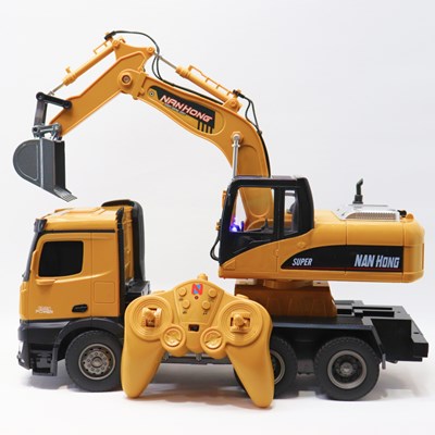 اسباب بازی بیل مکانیکی کنترلی بزرگ مقیاس 1:14 مدل EXCAVATOR LOADER NAN HONG 9916_ماشین کنترلی