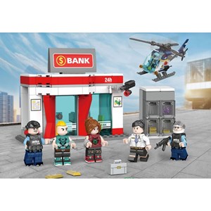 لگو سیتی ایستگاه پلیس شهر 431 قطعه مدل 78006 DECOOL Police Station City _لگو