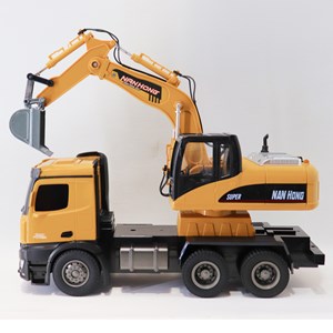 اسباب بازی بیل مکانیکی کنترلی بزرگ مقیاس 1:14 مدل EXCAVATOR LOADER NAN HONG 9916_ماشین کنترلی