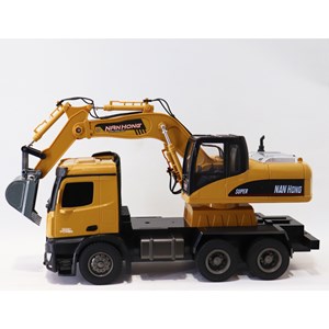 اسباب بازی بیل مکانیکی کنترلی بزرگ مقیاس 1:14 مدل EXCAVATOR LOADER NAN HONG 9916_ماشین کنترلی