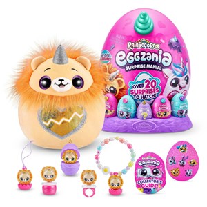 عروسک سورپرایزی رینبوکورنز RainBocoRns سری Eggzania با شاخ آبی _عروسک سوپرایزی