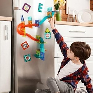 اسباب بازی ساختنی تایل مگنتی 75 قطعه چراغدار مدل Light Magnetic Blocks _لگو