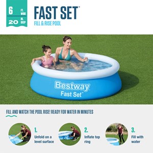 استخر بادی قطر 183 سانتیمتری بست‌ وی سه لایه مدل Bestway 57392_اسباب بازی ورزشی