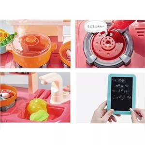 ست اسباب بازی آشپزخانه بزرگ 42 تکه با بخار و سینک مدل Mist Kitchen_اسباب بازی لوازم خانگی