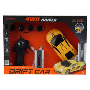 ماشین کنترلی دریفت با ایستگاه شارژ و چرخ‌ های قابل تعویض_ماشین کنترلی